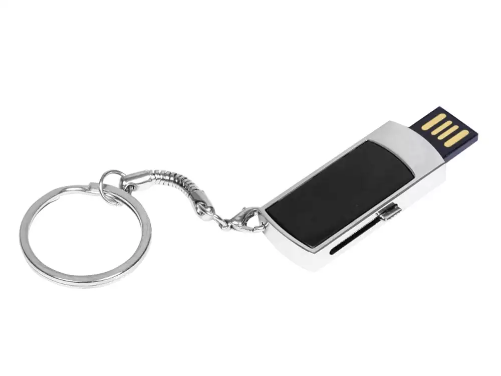 USB 2.0- флешка на 32 Гб с выдвижным механизмом и мини чипом — изображение 2
