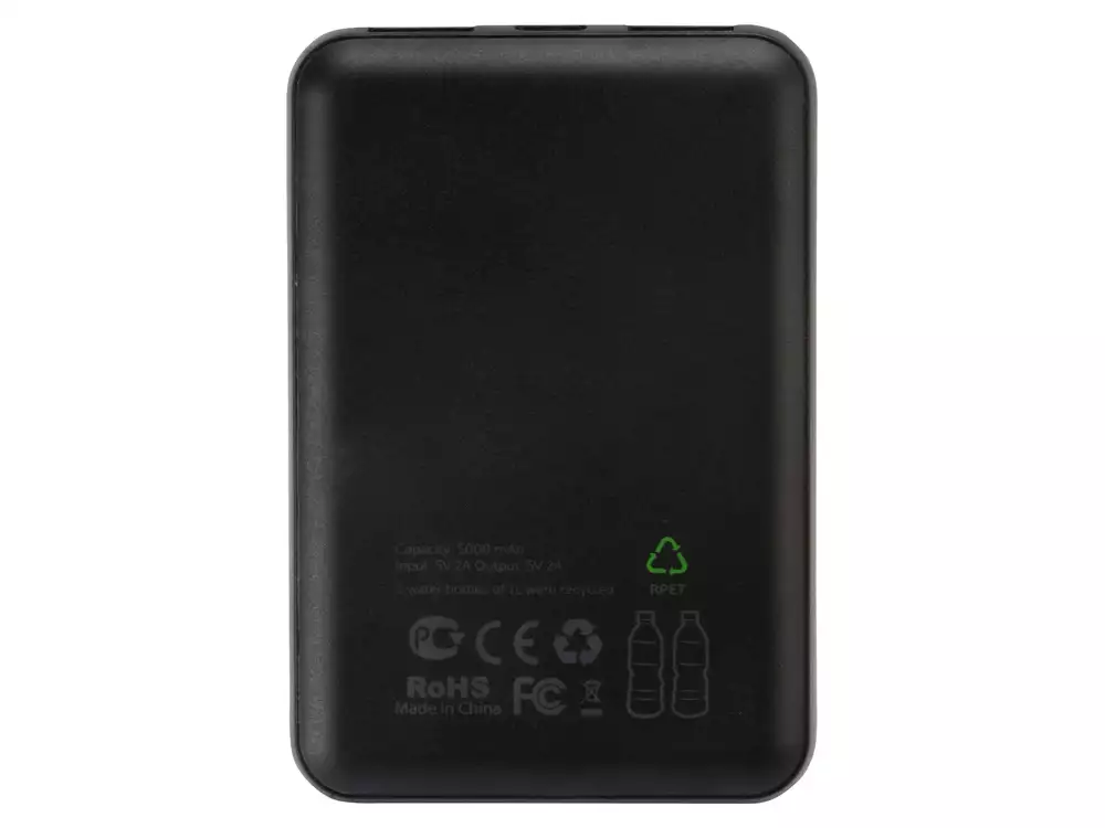 Внешний аккумулятор из rPET «Reborn», 5000 mAh — изображение 4