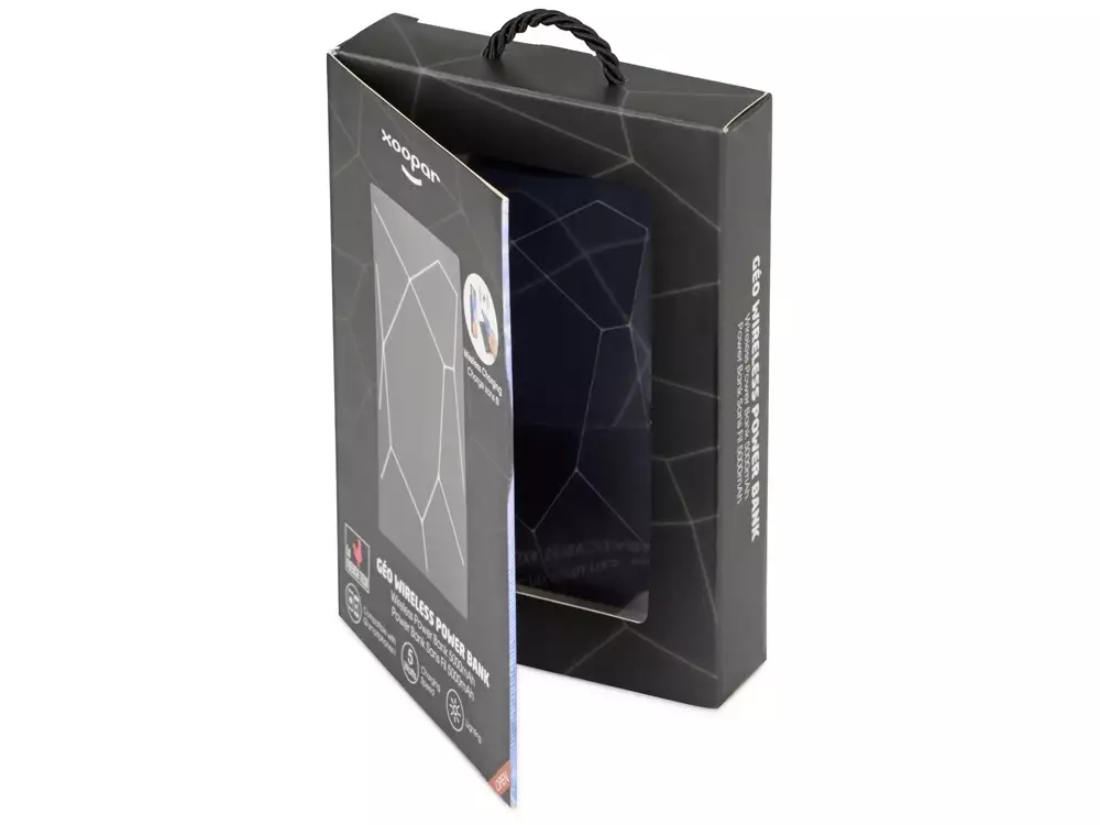 Портативное беспроводное зарядное устройство «Geo Wireless», 5000 mAh — изображение 11