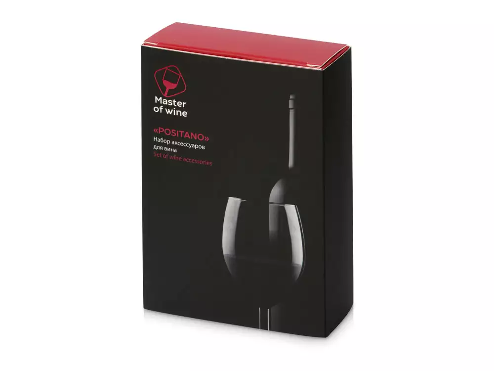 Набор для вина с аэратором и вакуумной пробкой «Positano» — изображение 10