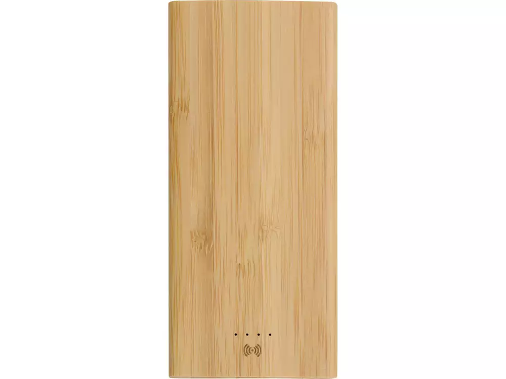 Внешний беспроводной аккумулятор из бамбука «Bamboo Air», 10000 mAh — изображение 4