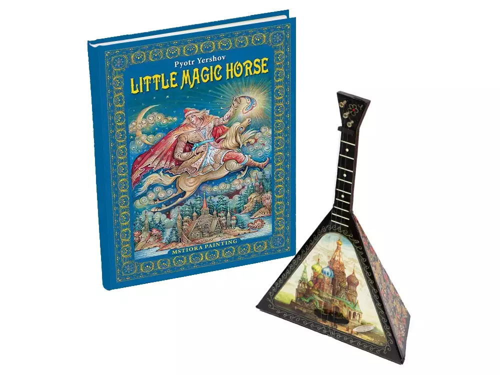 Подарочный набор «Музыкальная Россия»: балалайка, книга «Конек - горбунок» — изображение 2