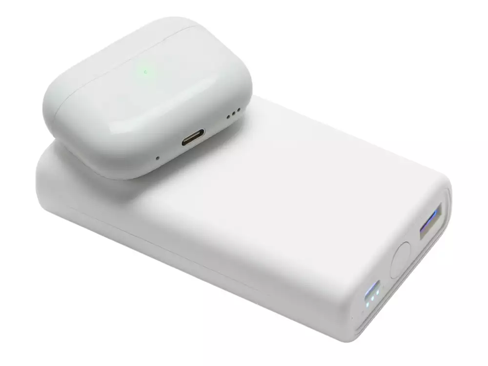 Внешний беспроводной аккумулятор 2-в-1 с функцией зарядки Apple Watch, QC/PD «AtomIQ», 10000 мАч — изображение 9