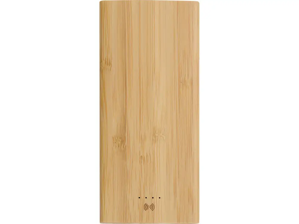 Внешний беспроводной аккумулятор из бамбука «Bamboo Air», 10000 mAh — изображение 4