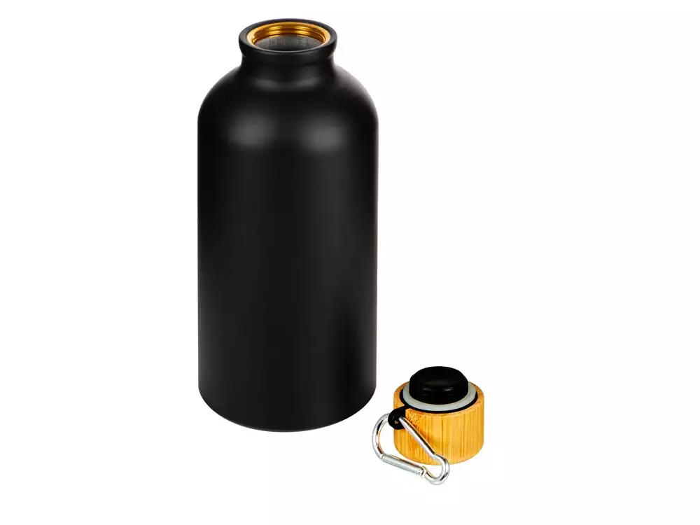 Бутылка «Hip S Bamboo» с карабином, 400 мл, матовая — изображение 2