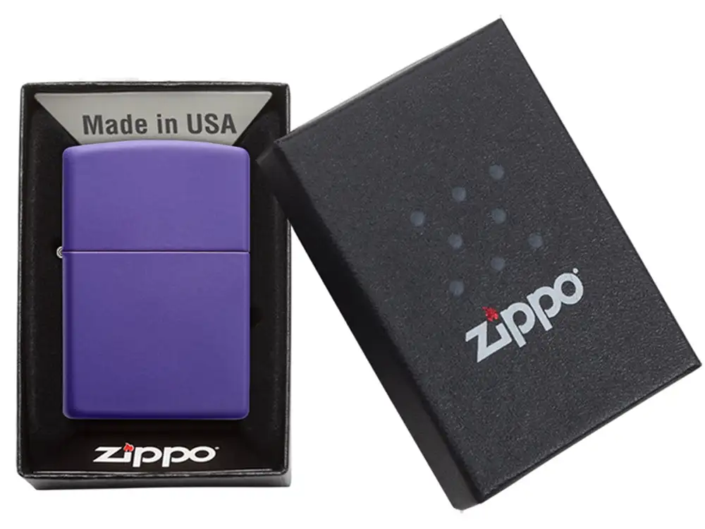 Зажигалка ZIPPO Classic с покрытием Purple Matte — изображение 7