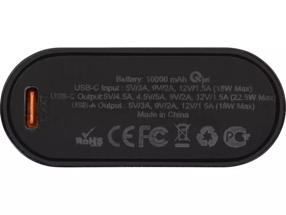 Внешний аккумулятор с быстрой зарядкой QC/PD «Qwik», 10000 мАч — изображение 6