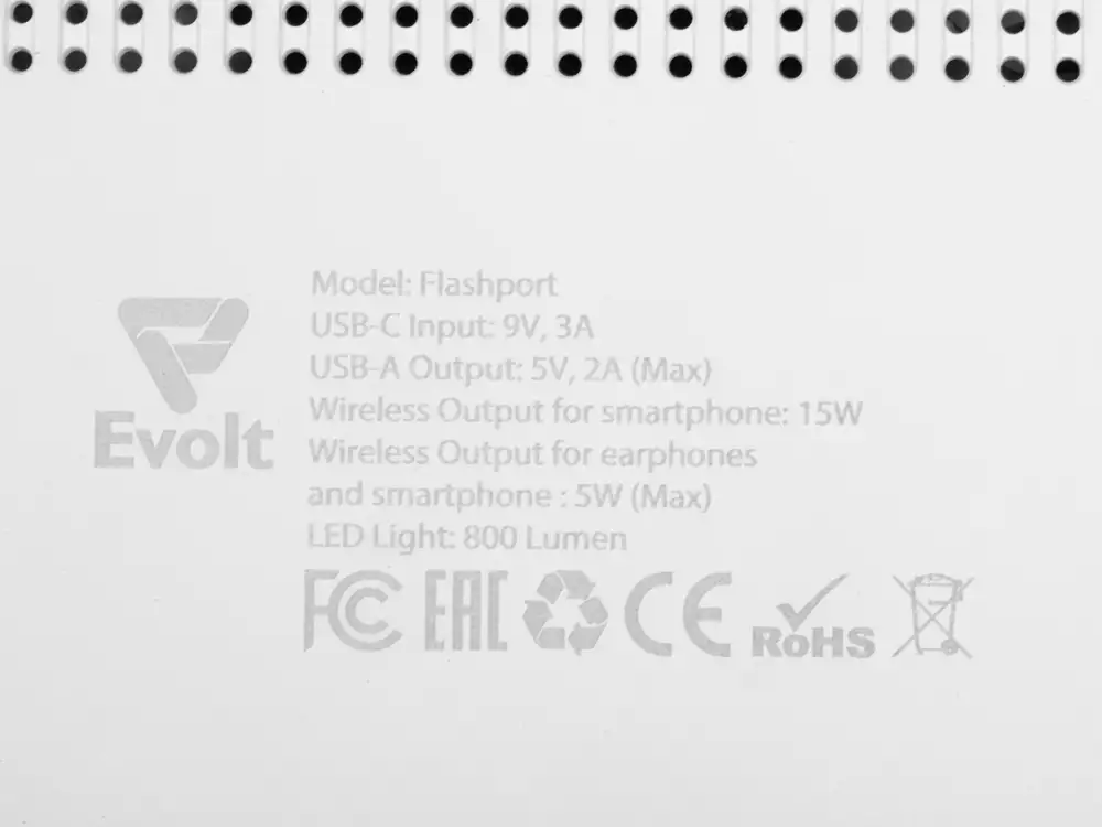 Складная зарядная станция с беспроводной зарядкой «Flashport», 15 Вт — изображение 12