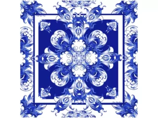 Платок «Гжель»