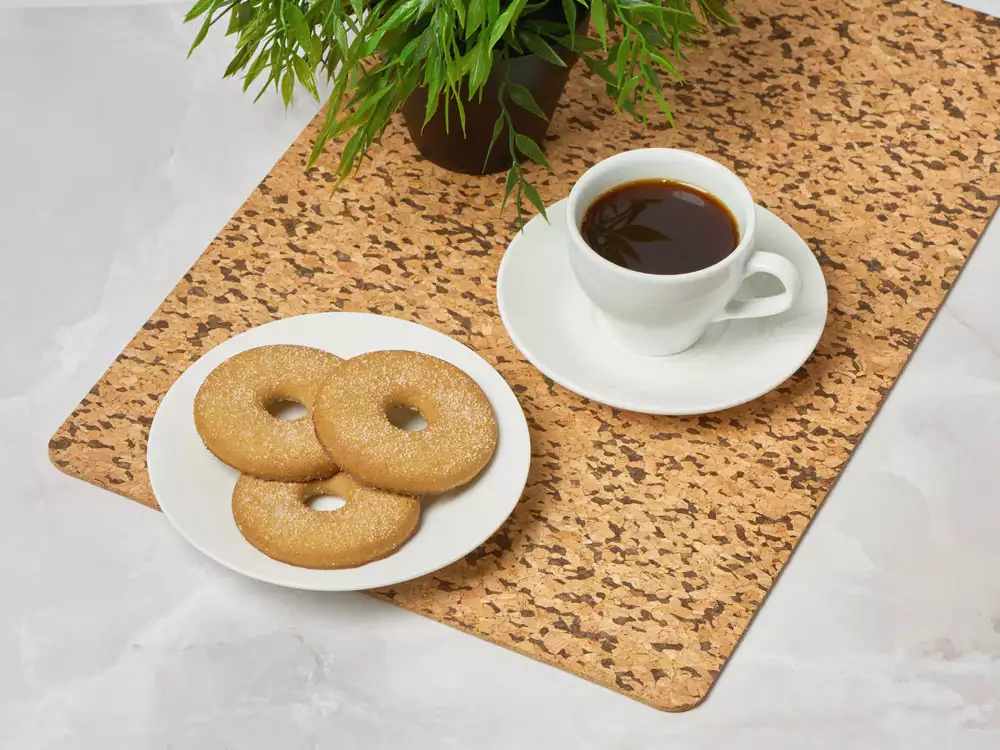 Набор подставок под горячее из пробки «Dinner» — изображение 6