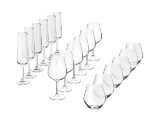 Подарочный набор бокалов для игристых и тихих вин «Vivino», 18 шт.