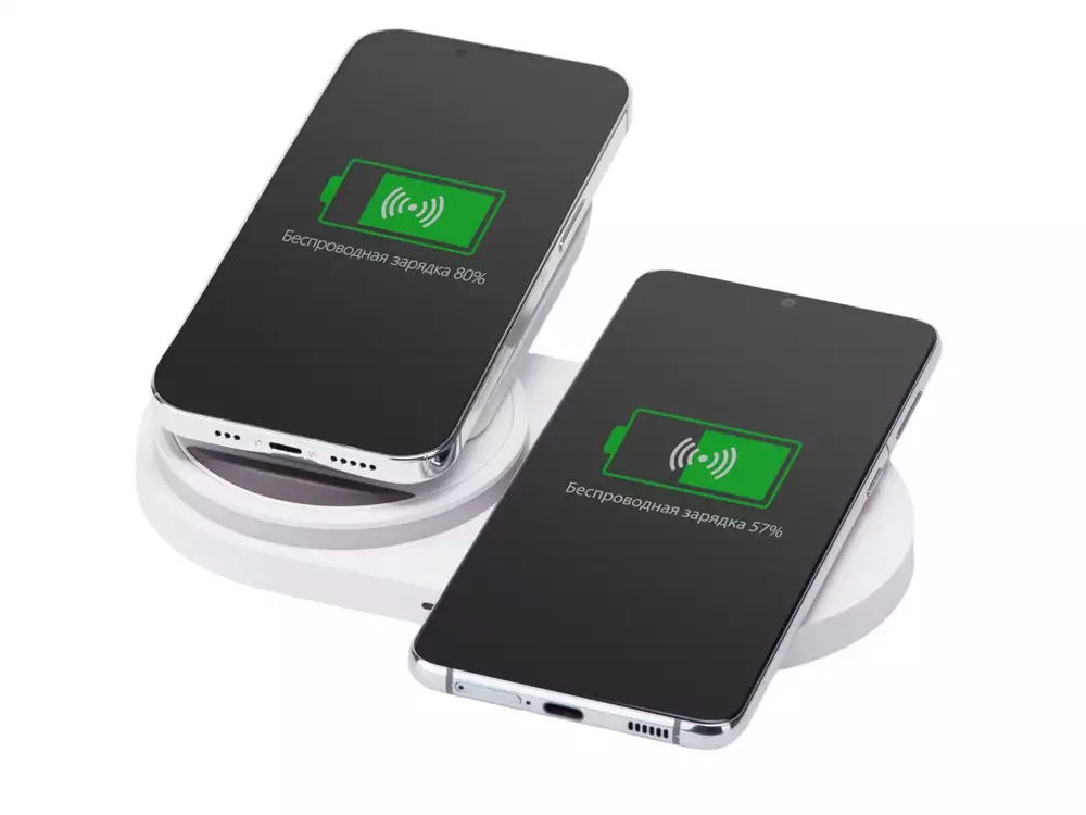 Складная зарядная станция с беспроводной зарядкой «Flashport», 15 Вт — изображение 4