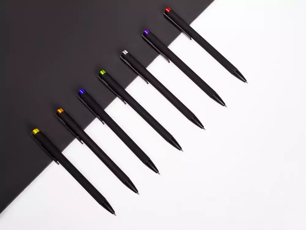 Ручка металлическая шариковая «Taper Metal» soft-touch — изображение 5