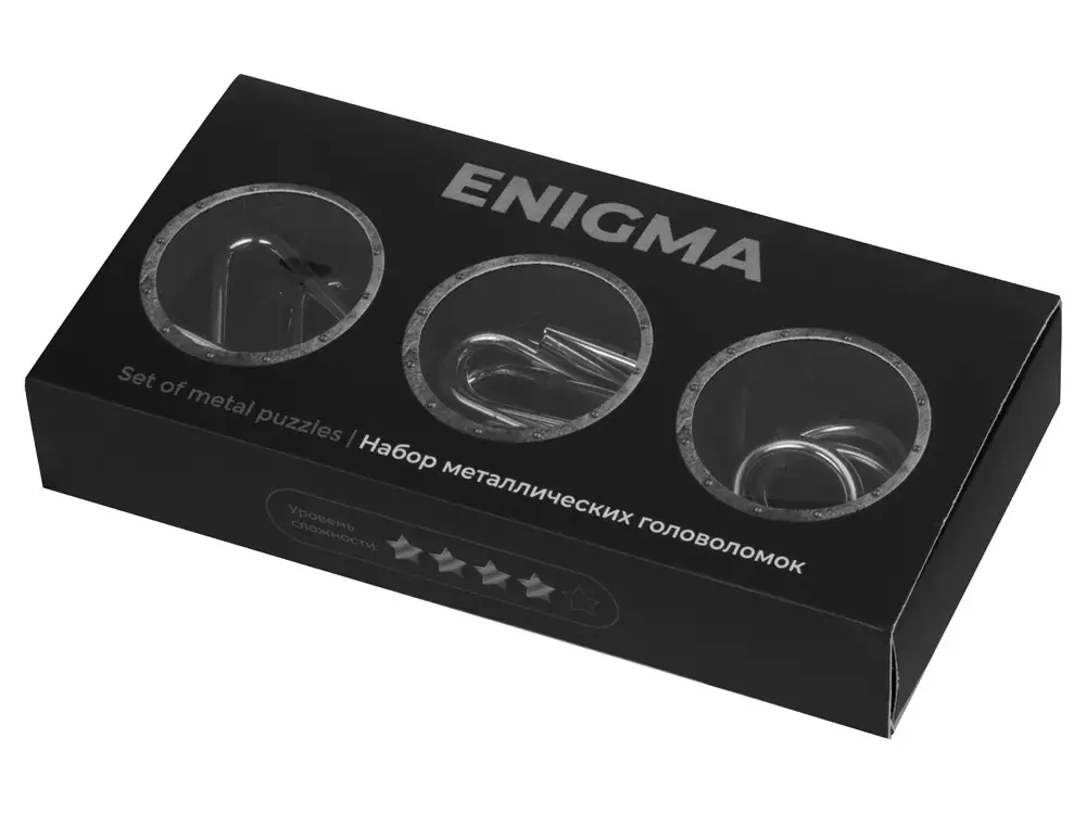 Набор из 3 металлических головоломок в мешочках «Enigma» — изображение 6