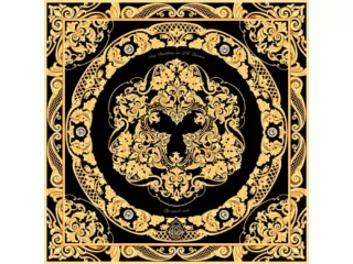 Платок «Златоустовская гравюра»