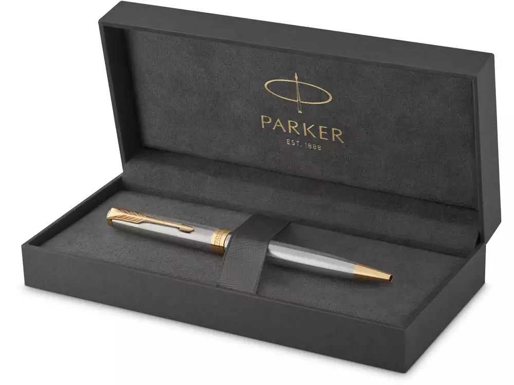 Ручка шариковая Parker «Sonnet Core Stainless Steel GT» — изображение 4
