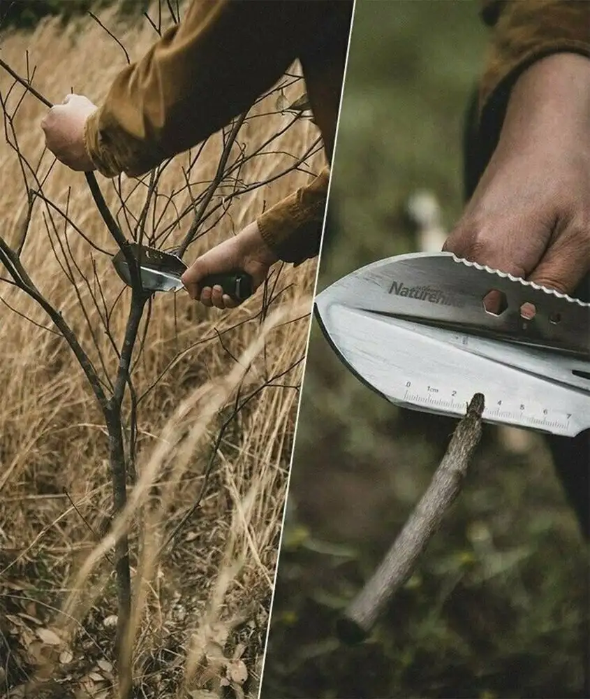 Многофункциональная ручная лопата Hike and Dig, серебристая — изображение 4