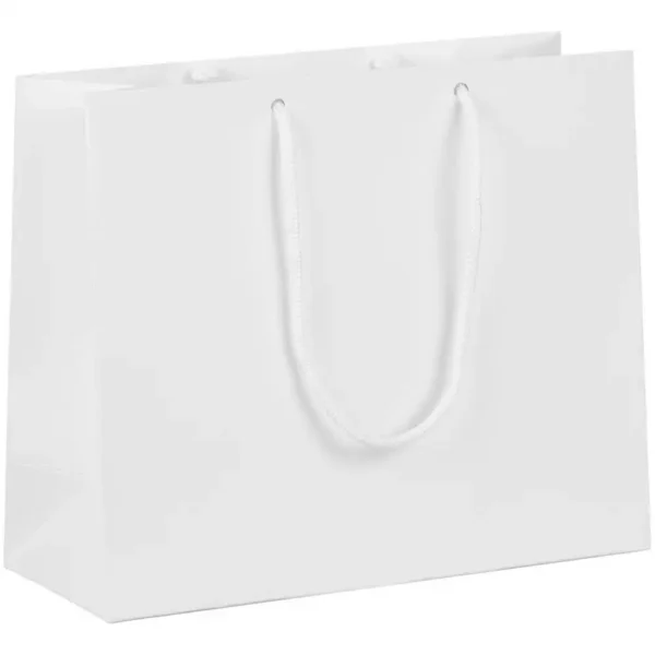 Пакет бумажный с ламинацией Lami Tote S, белый