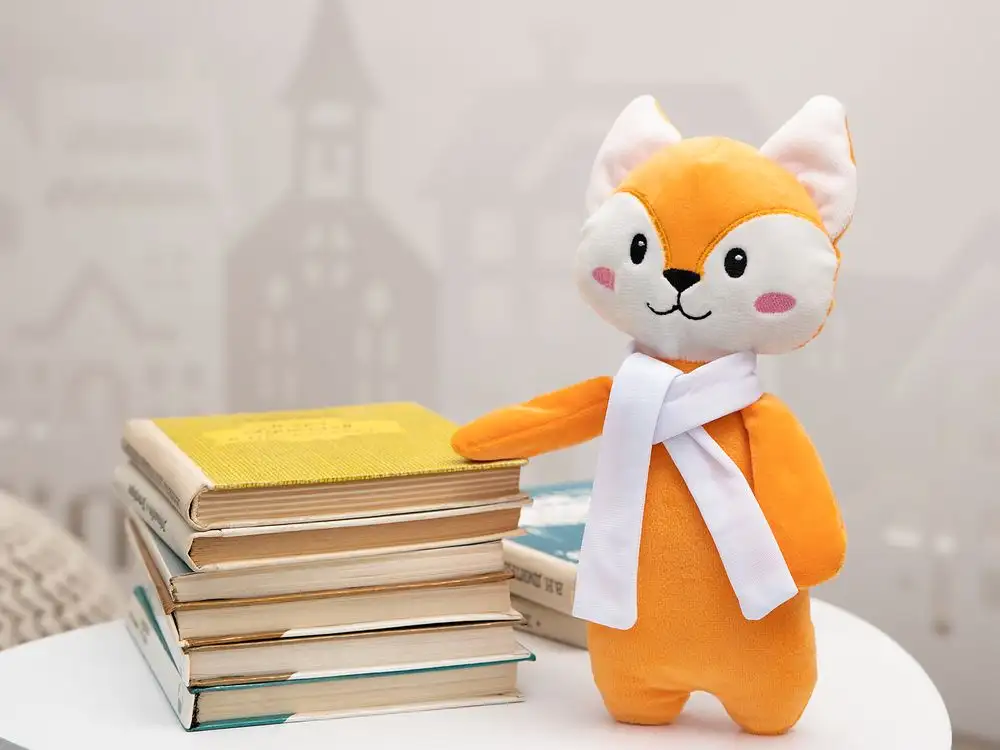 Мягкая игрушка Beastie Toys, лисенок с белым шарфом — изображение 4