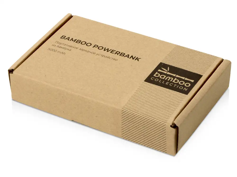 Внешний аккумулятор из бамбука «Bamboo», 5000 mAh — изображение 11