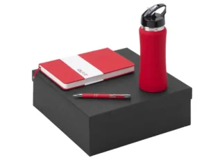 Подарочный набор "Color it" с блокнотом, металлической ручкой и бутылкой