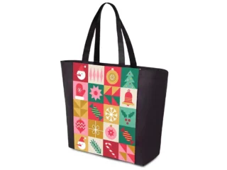 Сумка для шопинга с донной складкой и ручкой из нетканого PET материала