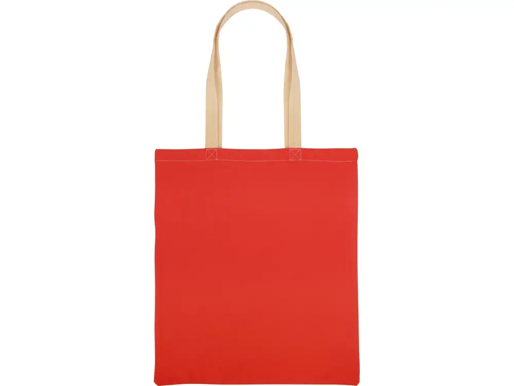 Сумка для шопинга «Twin» двухцветная из хлопка, 180 г/м2 — изображение 6