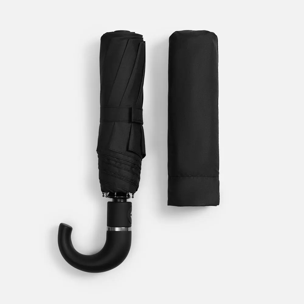 Зонт складной Hooklook, черный — изображение 4