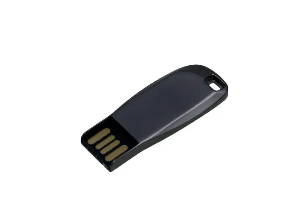 USB 2.0- флешка на 64 Гб компактная с мини чипом и овальным отверстием — изображение 2