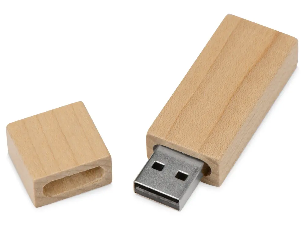 USB-флешка на 16 Гб «Woody» с магнитным колпачком — изображение 2