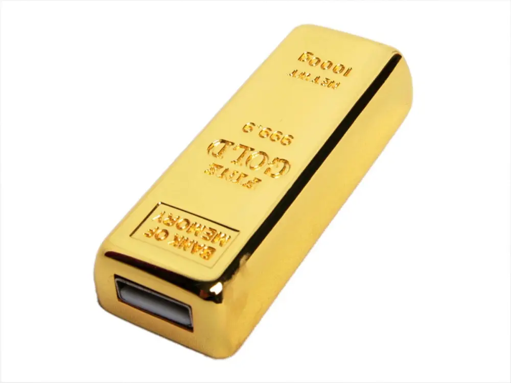 USB 3.0- флешка на 64 Гб в виде слитка золота — изображение 2