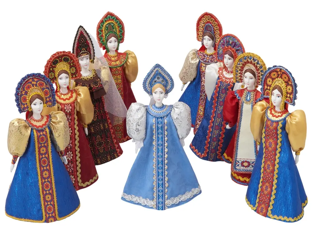 Подарочный набор: кукла фарфоровая, крем-мёд с лаймом и имбирем — изображение 6