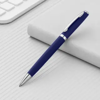 Ручка металлическая soft-touch шариковая «Flow»