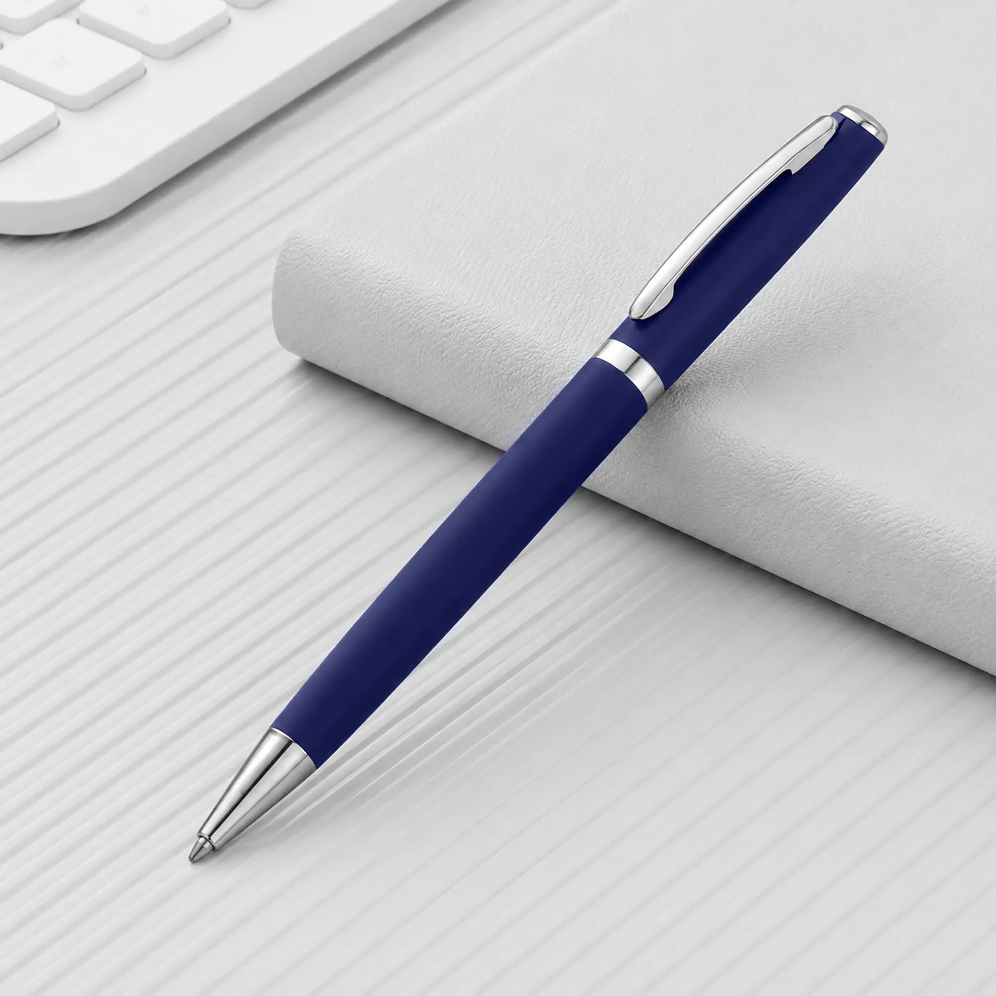 Ручка металлическая soft-touch шариковая «Flow»
