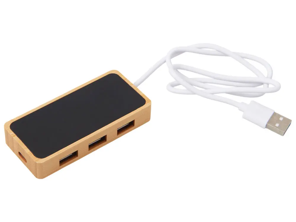 USB хаб с подсветкой лого «Reedia S5», 3*USB, 1*Type C — изображение 2