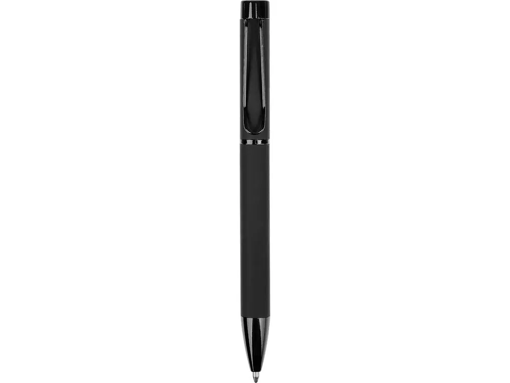 Металлическая шариковая ручка «Black Lama» soft-touch — изображение 2