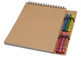 Блокнот А5 «Doodle» с восковыми мелками