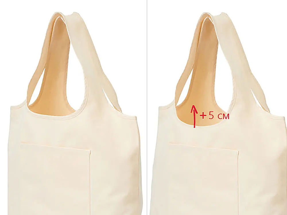 Сумка-шоппер «Vest long» из хлопка 340 г/м2 — изображение 2