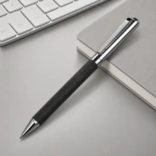 Ручка шариковая «Venera» из переработанной стали и переработанной кожи
