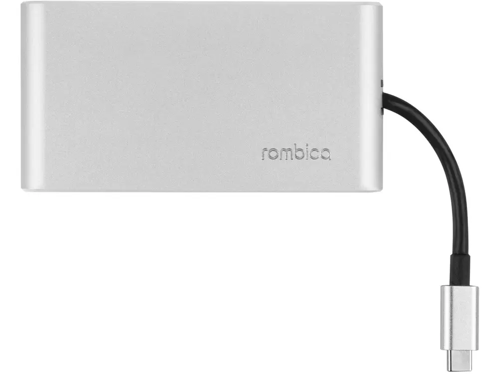 Хаб 8-в-1 Type-C «Hermes», USB 3.0 x 3, Type-C PD, HDMI, LAN, картридер — изображение 2