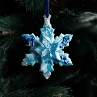 Елочная игрушка Снежинка