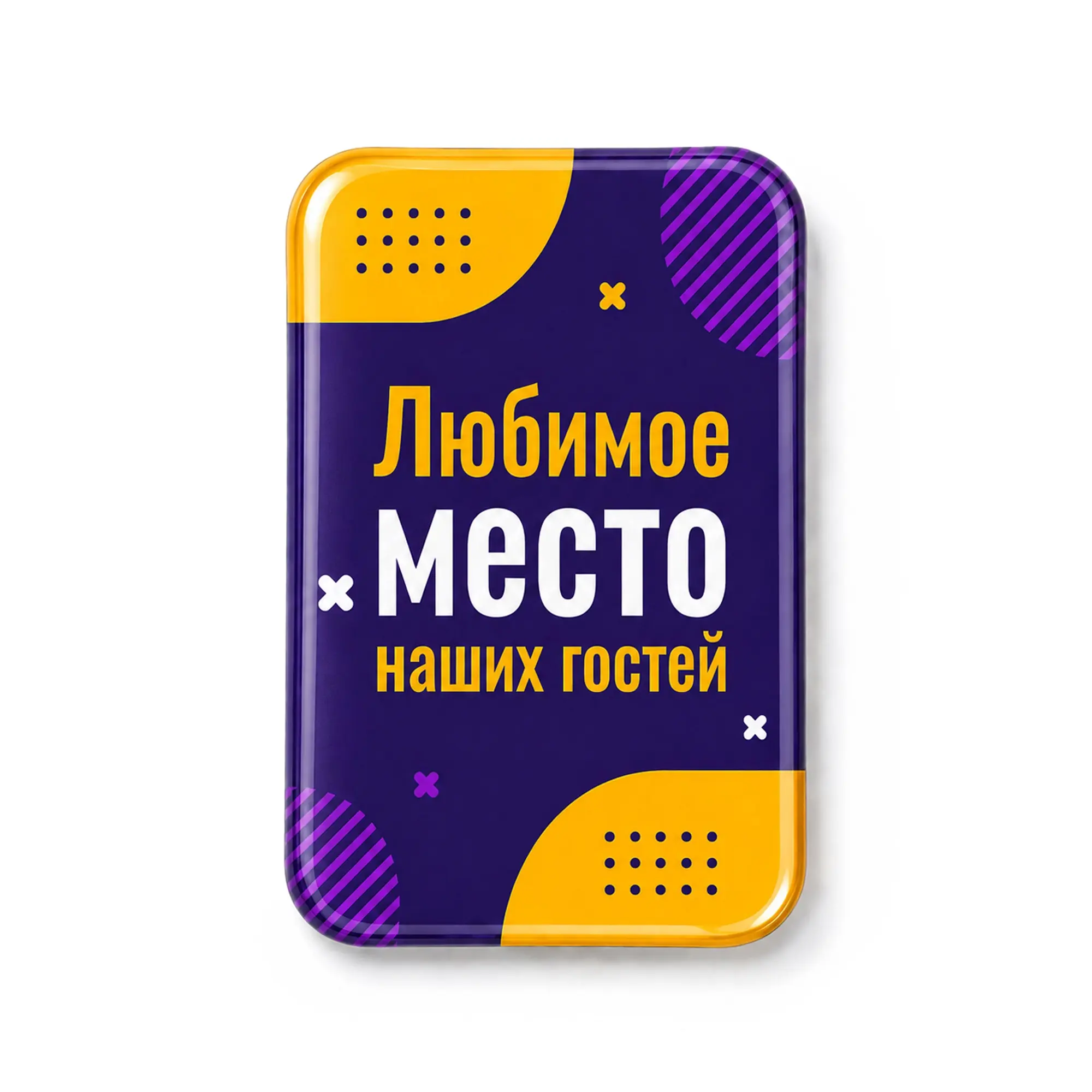 Объемный стикер из эпоксидной смолы на дверь вертикальный — изображение 2