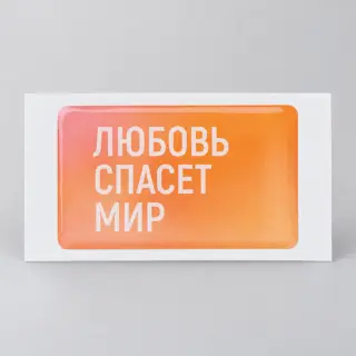 Объемный стикер из смолы