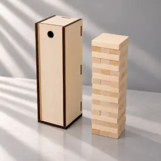 Настольная игра из дерева «Башня» в деревянной коробке