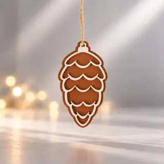 Деревянная подвеска на елку «Cedar»